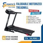 K-Power K343 Motorized Treadmill Foldable