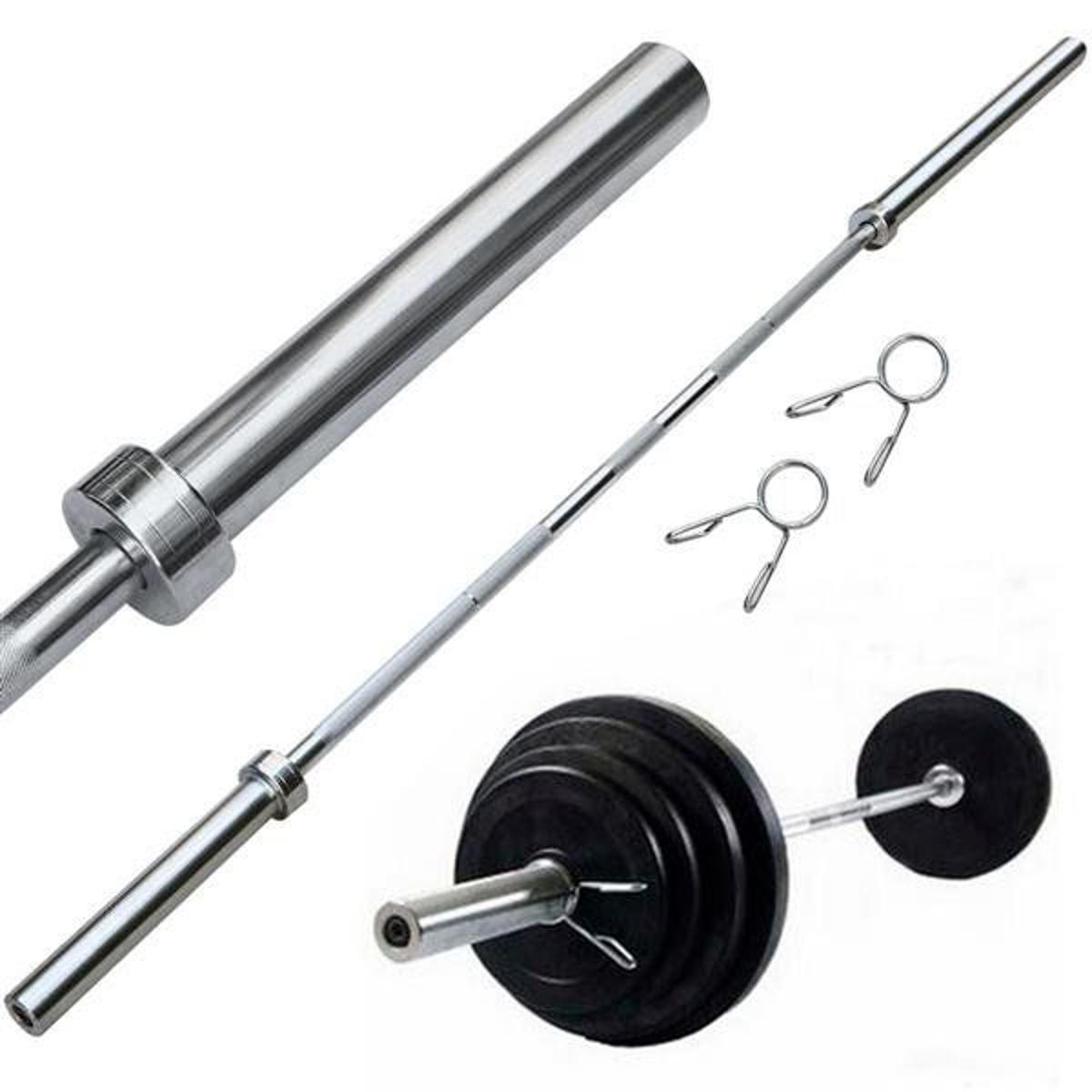 Barbell Bar Olympic 6 Feet Silver Made in China.jpg Barbell Bar Olympic 6 Feet Silver Made in China