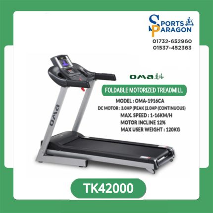 OMA Motorized Treadmill DC Motor: 2.0HP Continuous, 3.0 HP peak,