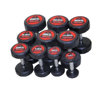 Rubber Coated Commercial Dumbbell