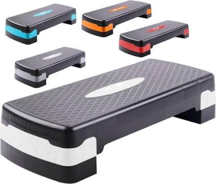 Aerobic Stepper Adjustable Height 2-3-5 Levels Exercise Stepper for Home Yoga